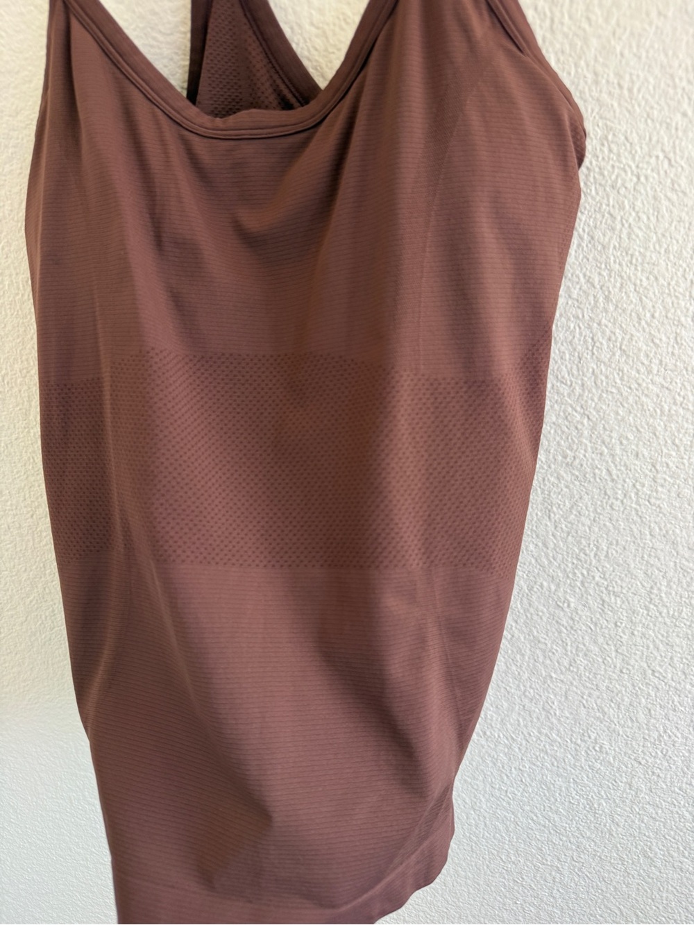 Brown Racerback Workout Tank Top - Picture 4 of 10
